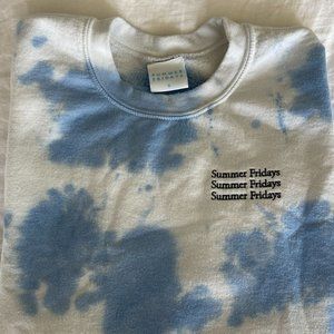 Summer Fridays Limited Edition Tie Dye Crew Neck Sweatshirt